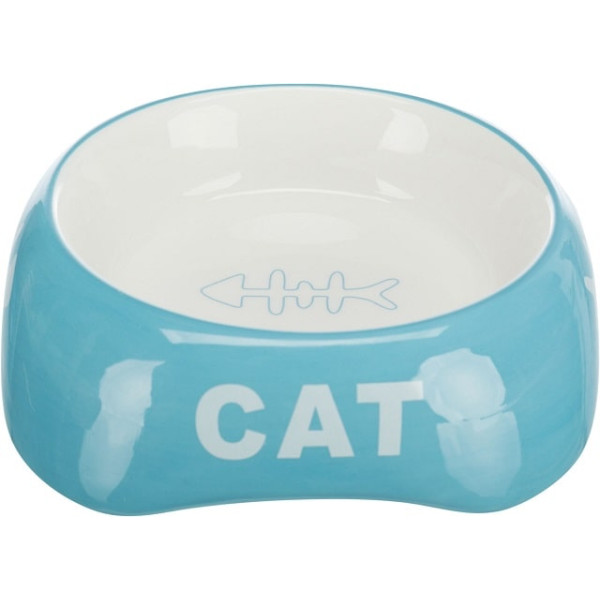 Миска керамічна для котів з малюнком Trixie Ceramic Bowl 0.2 л