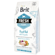 Сухий корм Brit Fresh Muscle & Joints для дорослих собак великих порід з Рибою та гарбузом 2.5 кг