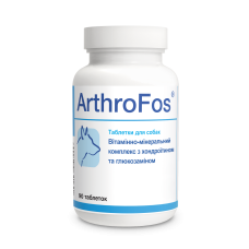 Вітамінно-мінеральна добавка для зміцнення та відновлення суглобів та хрящів у собак Dolfos Arthro Fos 90 таб.