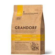 Сухий корм Grandorf (Грандорф) 4 Meat Adult Mini Breeds PROBIOTIC 4 м'ясо Підтримка травлення та імунітету з пробіотиками для собак 3 кг