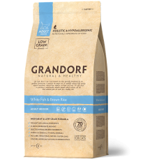 Сухий корм Grandorf (Грандорф) White Fish & Brown Rice Adult Indoor для котів з нормальною активністю 2 кг