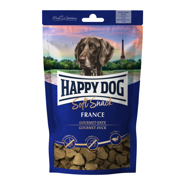 М'які ласощі Happy Dog (Хеппі Дог) Soft Snack France для середніх, великих собак смак качки та картоплі 100 г