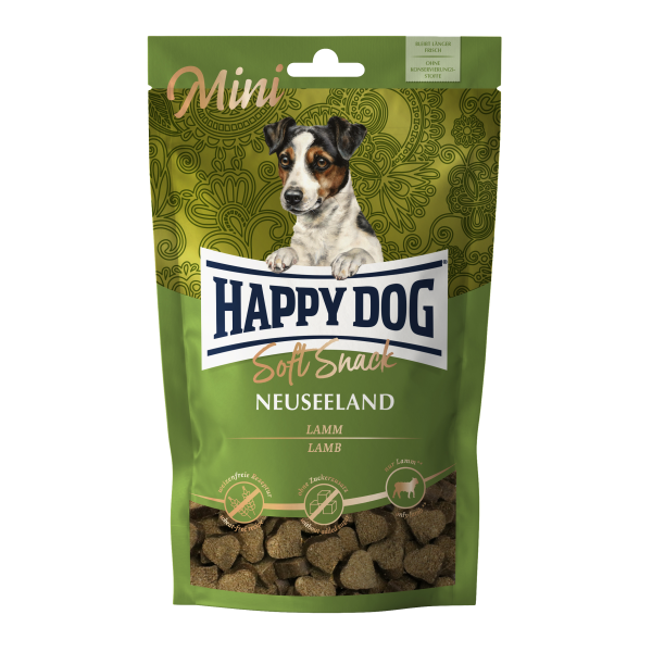 М'які ласощі Happy Dog (Хеппі Дог) Soft Snack Neuseeland Mini Sensible для собак малих порід з ягням та рисом 100 г