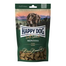 М'які ласощі Happy Dog (Хеппі Дог) Soft Snack Montana для середніх, великих собак смак конини та картоплі 100 г