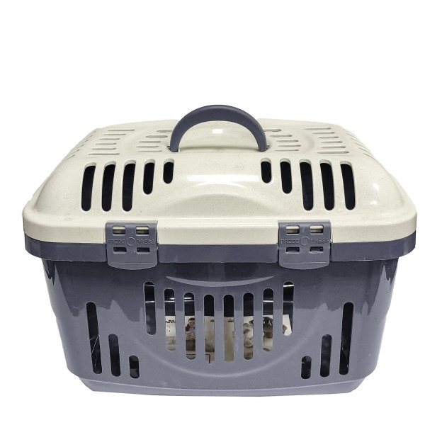 Переноска Georplast з верхнім відкриттям Rocket Classic 49 x 33 x 33 см  Сірий