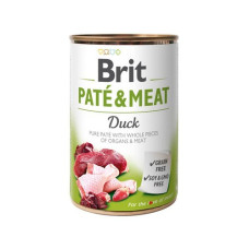 Вологий корм Brit Care Paté & Meat Dog Duck для собак з качкою 400 г