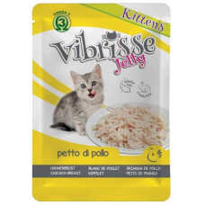 Вологий корм Croci Vibrisse Jelly для кошенят куряча грудка у желе 70 г