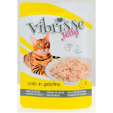 Вологий корм Croci Vibrisse Jelly для котів куряче філе у желе 70 г