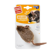 Іграшка GiGwi Melody Chaser для кішок мишка з електронним чіпом 15 см