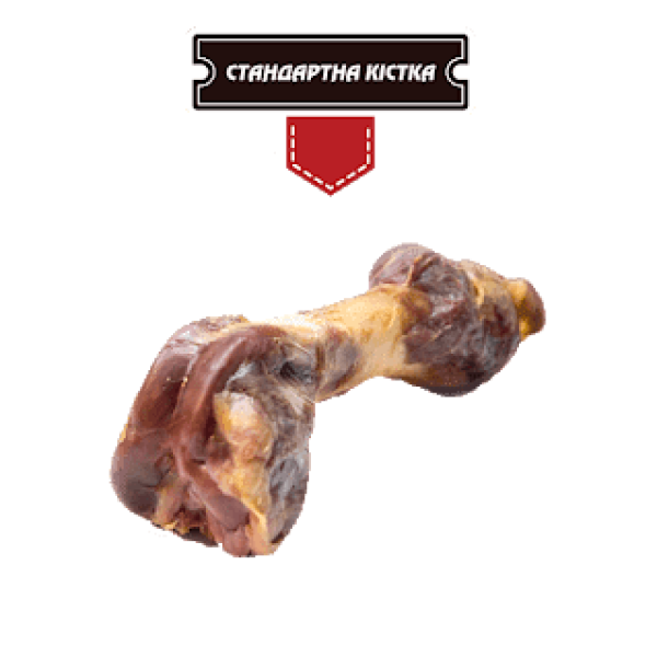 Ласощі Alpha Spirit Ham Bone Standart натуральна свиняча кістка для собак 20 см