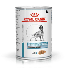 Вологий корм Royal Canin (Роял Канін) Sensitivity Control Chicken With Rice для собак Ветеринарна дієта  при харчовій алергії (паштет) 410 г