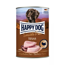 Вологий корм Happy Dog (Хеппі Дог) Turkey Sensible Pure Texas для собак з індичкою 800 г