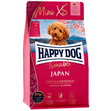 Сухий корм Happy Dog Mini XS (Хеппі Дог) Japan Trout & Seaweed Sensible для собак курка, форель та водоростями 300 г