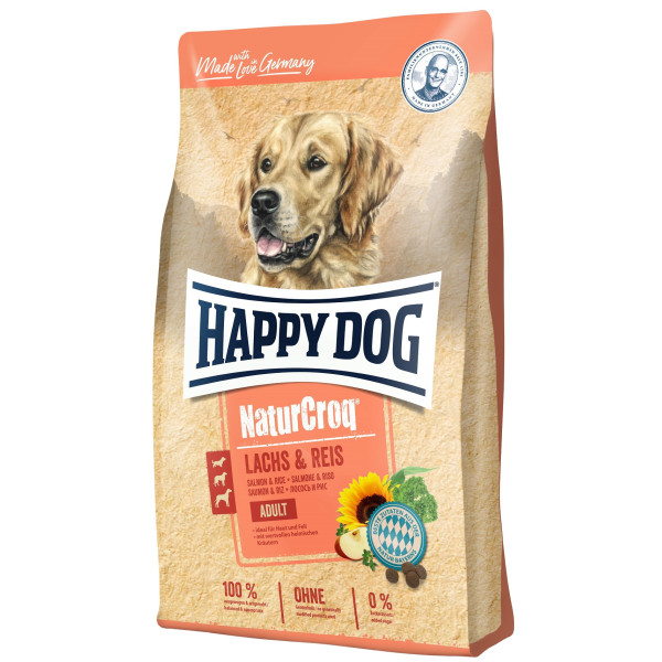 Сухий корм Happy Dog (Хеппі Дог) NaturCroq Lachs & Reis для дорослих собак з лососем та рисом 4 кг