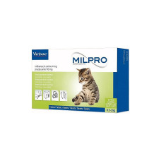 Таблетки Virbac Milpro (Мілпро 4 мг/10 мг) для кошенят, антигельмінтик (вага 0,5-2 кг) №1