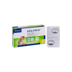 Таблетки Virbac Milpro (Мілпро 4 мг/10 мг) для кошенят, антигельмінтик (вага 0,5-2 кг) №1