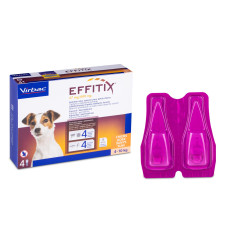 Краплі Virbac Effitix Еффітікс від бліх та кліщів для собак (4-10 кг) 4 піпетки