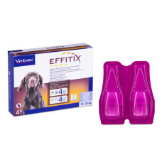 Краплі Virbac Effitix Еффітікс від бліх та кліщів для собак (10-20 кг) 4 піпетки