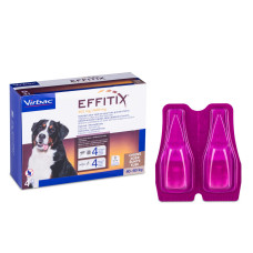 Краплі Virbac Effitix Еффітікс від бліх та кліщів для собак (40-60 кг) 4 піпетки