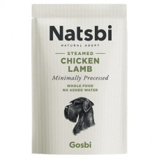 Вологий корм Gosbi Natsbi Steamed Chicken Lamb повноцінний корм для собак з куркою та ягням 500 г