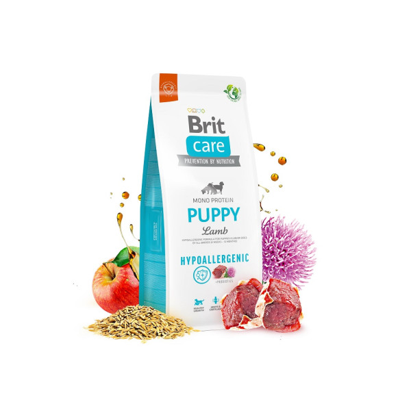 Сухий корм Brit Care Dog Hypoallergenic Puppy для цуценят гіпоалергенний з ягням 1 кг