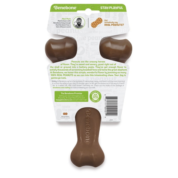 Жувальна іграшка Benebone Wishbone Peanut Butter для собак смак Арахісове масло розмір M