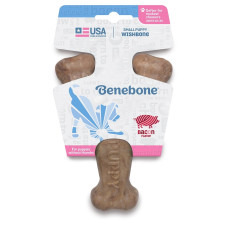 Жувальна іграшка Benebone Wishbone Puppy Bacon для цуценят зі смаком бекону розмір S