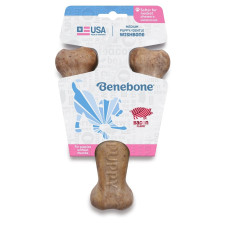 Жувальна іграшка Benebone Wishbone Puppy Bacon для цуценят зі смаком бекону розмір M