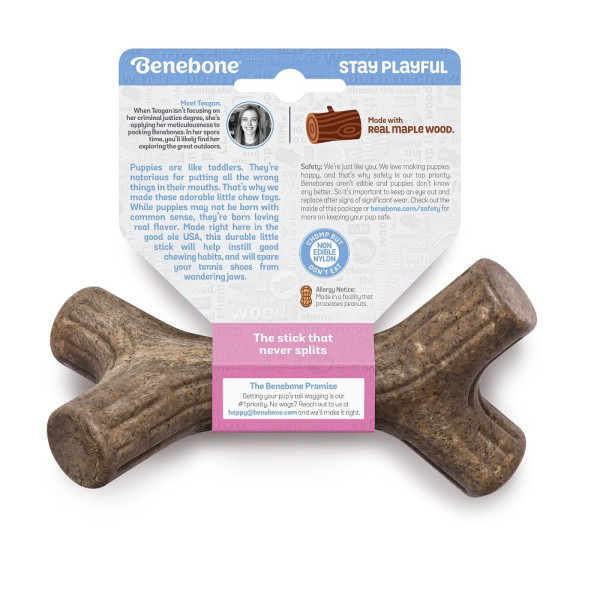 Жувальна іграшка Benebone Maplestick Puppy Maple Wood для цуценят Кленове дерево розмір S