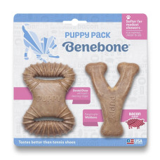 Жувальна іграшка Benebone Puppy Tiny 2- Pack Dental Chew & Wishbone Becon для цуценят