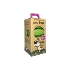 Біорозкладні пакети Poo Bags Dog waste bag (8rolls Lavander Scented) з ароматом лаванди (8 рулонів по 15 пакетів)