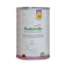 Вологий корм Baskerville (Баскервіль) Holistic для собак Качка, кабан з гарбузом та зелень 400 г