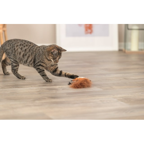 Іграшка Trixie для котів Білка плюш з пір ям і котячою м'ятою 24 см