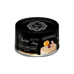 Вологий корм Cherie (Шері) Healthy Living Мус з курки та гарбуза для котів 80 г