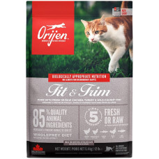 Сухий корм ORIJEN Fit and Trim Cat  для дорослих котів всіх порід для підтримки здорової ваги курка, оселедець, індичка 5.4 кг