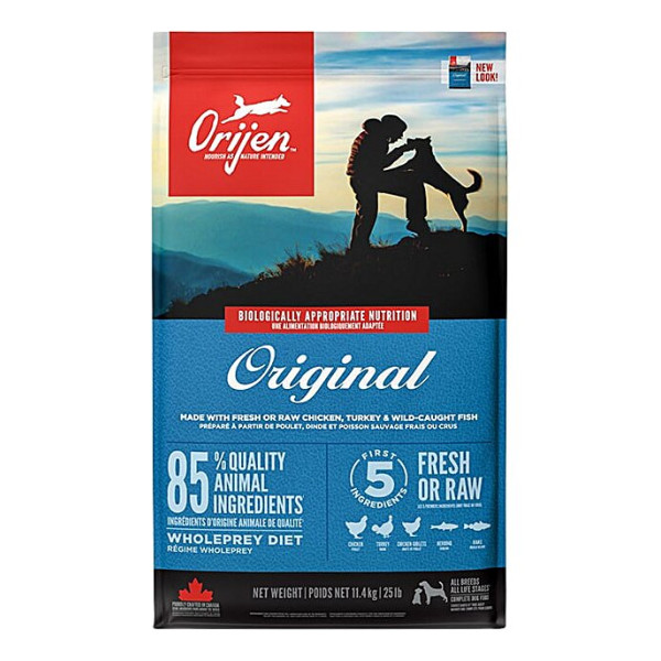 Сухий корм ORIJEN Original Dog для собак усіх порід та вікових категорій курка, індичка, оселедець 11.4 кг
