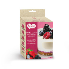 Ласощі для собак від 3-х місяців Mavsy Freeze dried PANACOTTA WITH YOGURT AND WILD BERRIES панна-котта з йогуртом та лісовими ягодами 50 г