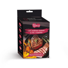 Ласощі для собак від 3-х місяців Mavsy Refined jerky GRILLED MARBLED BEEF STEAK WITH ROSEMARY стейк з мармурової яловичини на грилі з розмарином 100 г