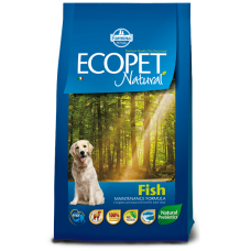 Сухий корм для собак ECOPET NATURAL ADULT MEDIUM з чутливим травленням з рибою 12 кг