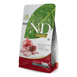 testСухий беззерновий корм N&D Grain Free PRIME CHICKEN & POMEGRANATE ADULT для котів з куркою і гранатом 1.5 кг
