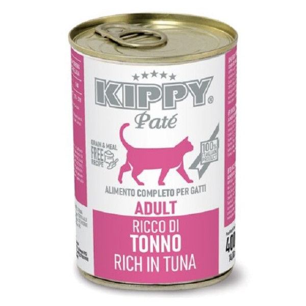 Вологий корм Kippy ate Adult Cats Tuna для котів з тунцем у вигляді паштету 400 г