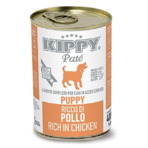 Вологий корм Kippy Pate Puppy Chicken для цуценят паштет з куркою 400 г