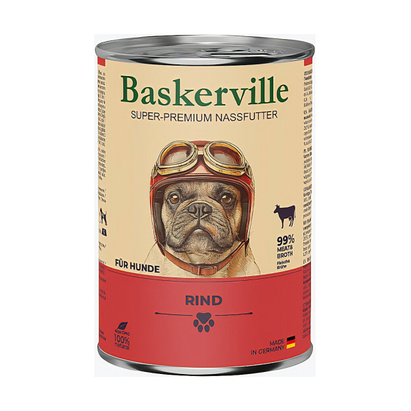 Вологий корм Baskerville (Баскервіль) для собак Яловичина 400 г