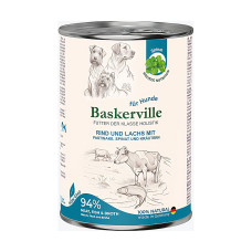 Вологий корм Baskerville (Баскервіль) Holistic Rind und Lachs для собак Лосось та яловичина 400 г