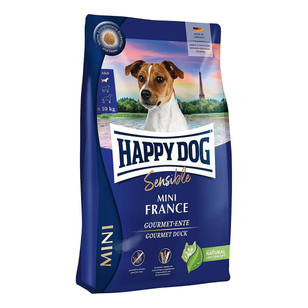 Сухий корм Happy Dog (Хеппі Дог) Mini France з качкою для собак малих порід 4 кг