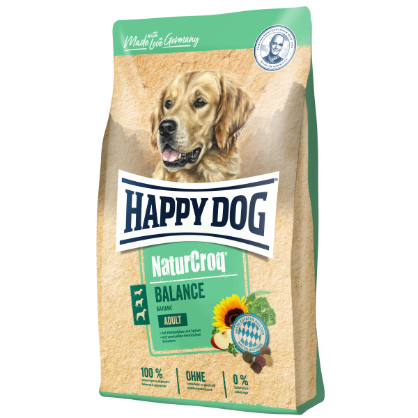 Сухий корм Happy Dog Naturcroq Balance для вибагливих собак з птицею та сиром