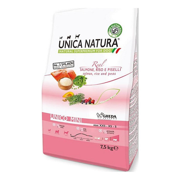 Сухий корм для собак Unica Natura Unico Mini Salmon, rice and peas 7.5 кг