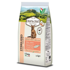 Сухий корм для котів Chat&Chat Expert Adult Sterilized with salmon 14 кг