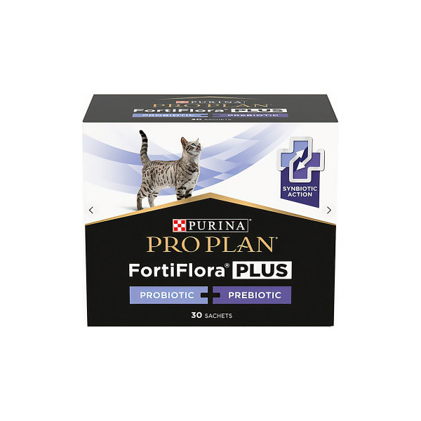 Пробіотик для дорослих котів та кошенят Purina ProPlan FortiFlora Plus для здорового травлення та зміцнення імунітету 2 г