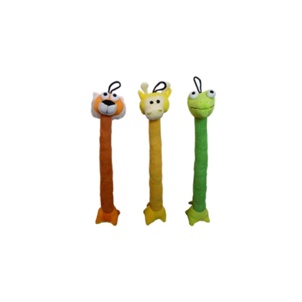 Іграшка Papillon plush assorted throw away wild animals Дикі тварини: лев, жираф, змія з плюшу для собак, для активних ігор, в асортименті 45 см